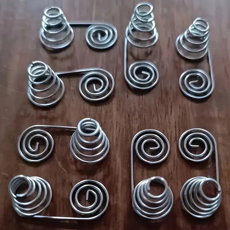 Industrial Springs, Multi‑Purpose Mechanical Compression Springs, 10 Pcs Available, for Mechanical Buttons, AA and AAA Battery