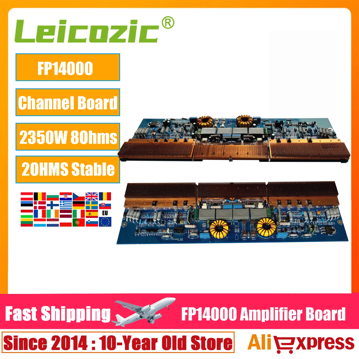 مكبر للصوت Leicozic fp14000q بطاقة مكبر للصوت احترافي لوحة 14000 مكبر للصوت قطع الغيار لوحة الأم