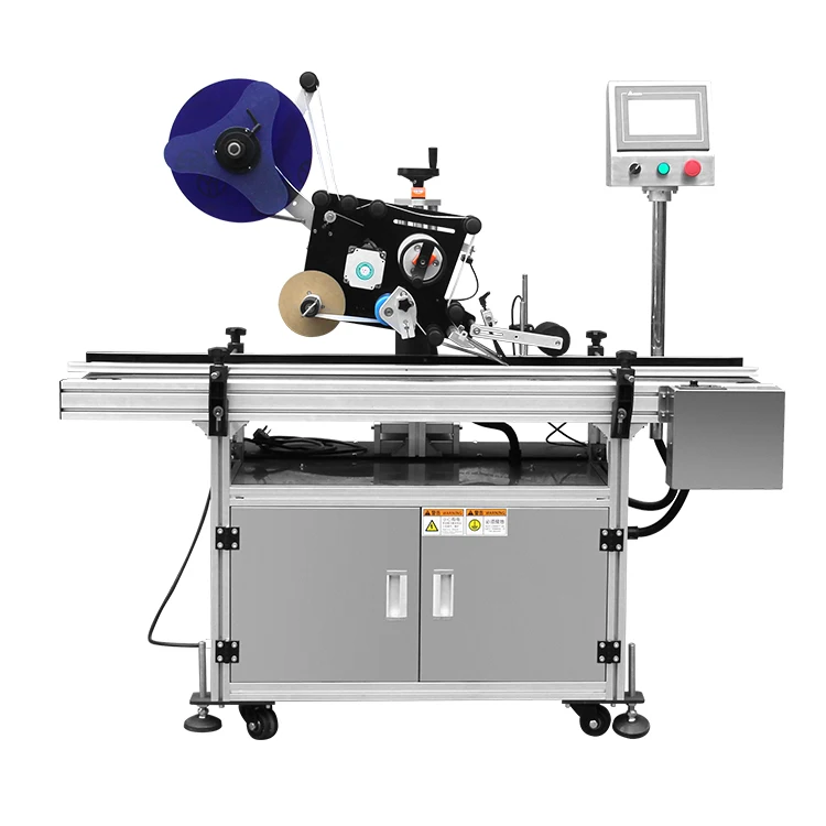 FOODLINE Automatic Labeling Machine SUS304 Frame Flat Round Bottle Sticker Applicator Custom Size Support OEM Bulk Order