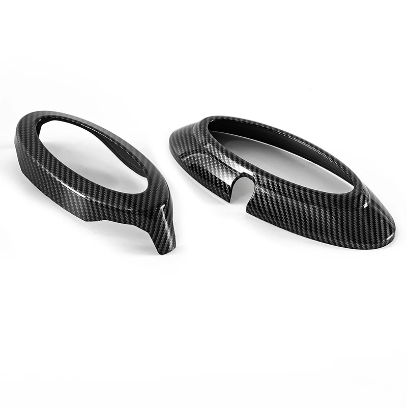 For Ford Maverick 2022+ABS Carbon Fiber/ Black Logo Decoration Ring Front&Rear Cover Car Stickers Accessories Emblem Badge Trim