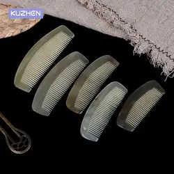 No Static Health Care Hair Brush Hairdressing Comb For Hair Natural Amber Ox Horn Comb Of Hair 5 Sizes Available