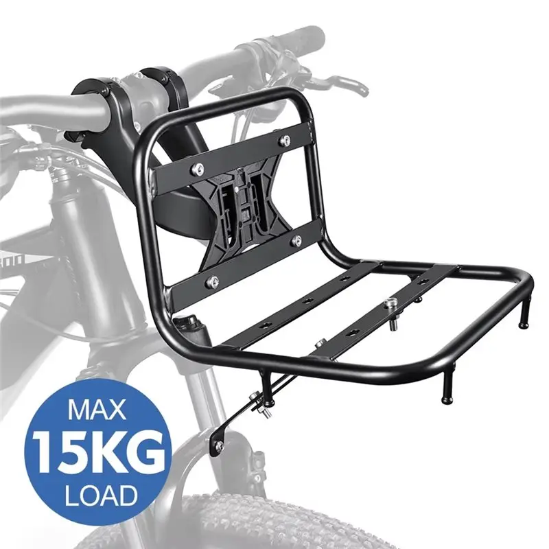 A89E-For Bicycle Accessories For NEWBOLER MTB Front Rack Carrier Pannier Bag Luggage Shelf Bracket Trunk