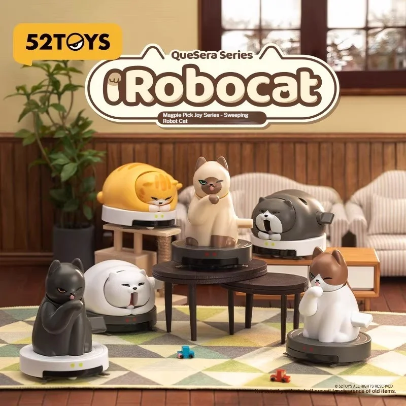

52TOYS Quesera Series Robot Cat Series слепая коробка движущаяся игрушка аниме фигурка орнамент фигурки домашний декор куклы модель подарок