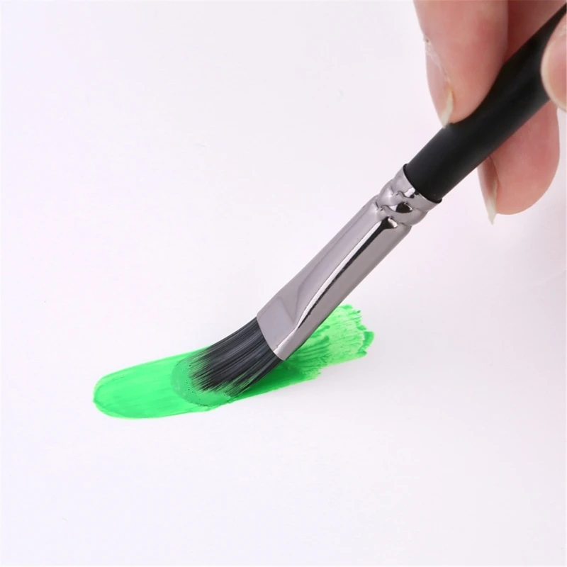 24x Acrylic Paint Brushes Set Oil Painting Brushes Acrylic Paint Brush Nylon Brush Set for Watercolour Oil Painting