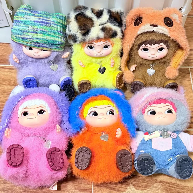 

WAKUKU Trendy Party Series Blind Box Handmade Plush Doll - Mystery Gift for Hair Fashion Lovers Vinyl Face Collectible Toy