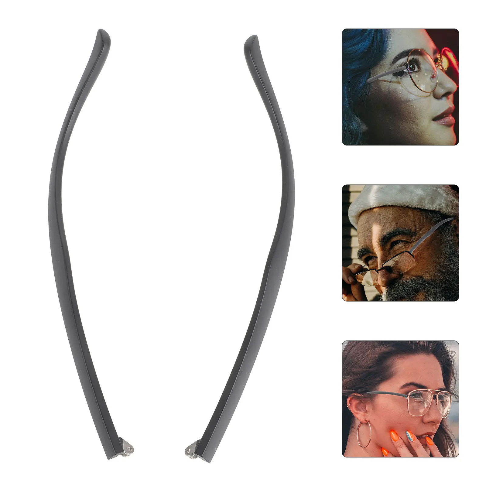 1 زوج استبدال النظارات المعابد النظارات العالمية الذراع الساقين للنظارات الشمسية الإطار المعدني طقم تصليح أجزاء النظارات السلامة #3