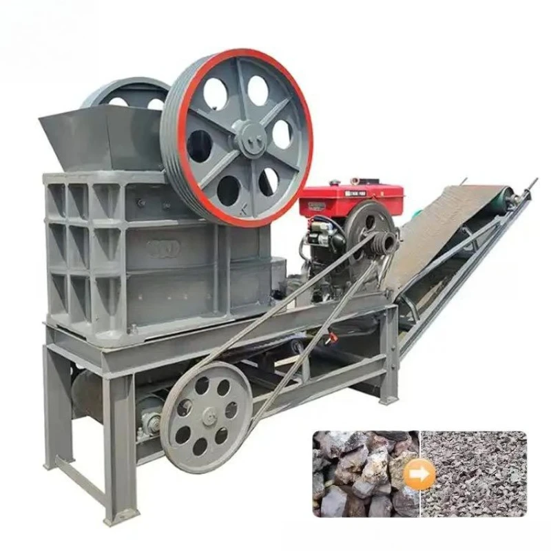 Stone ore jaw crusher, river pebble basalt granite jaw crusher, construction waste jaw crusher