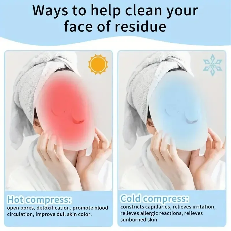 Face Steaming Towel Reusable Wet Compress Steamed Face Towel Skin Care Reusable Facial Steamer Thickened Salon Spa Beauty Tools