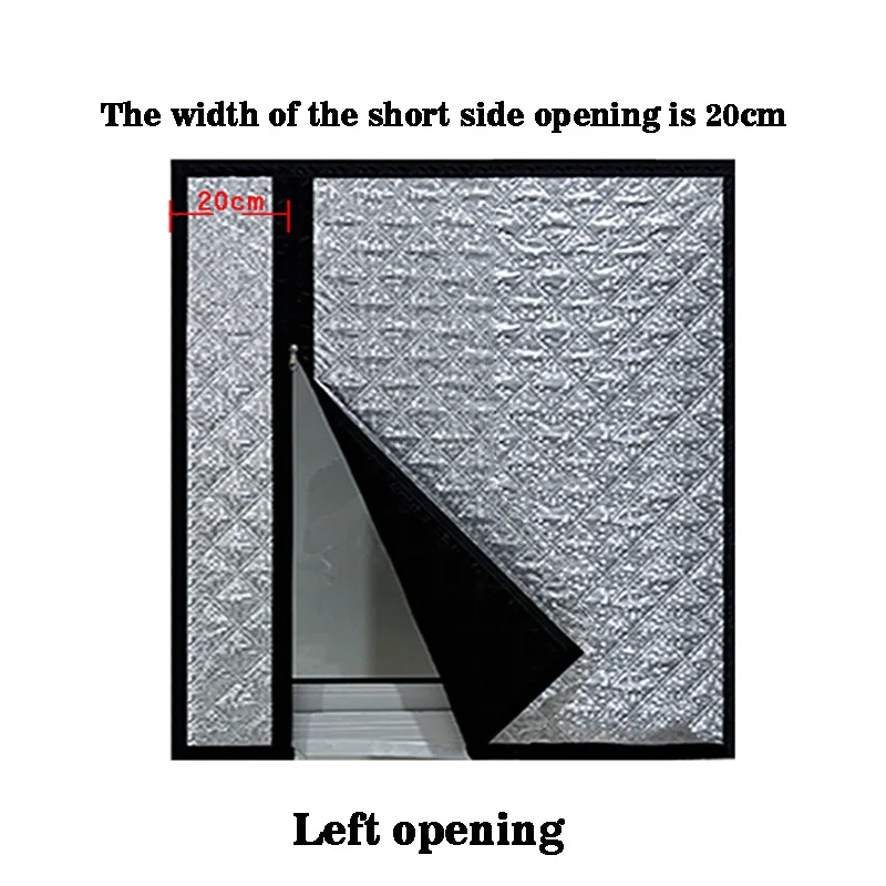 Black new warm cotton curtains, cold proof, fully sealed windows for home bedrooms, zipper style, self installing