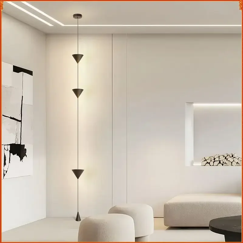 

Nordic Modern Led Pendant Lights Black Chandeliers Hanging Lamp Living Dining Room Bedroom Bedside Home Decor Lighting Fixtures