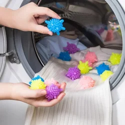 5Pcs/Set Magic Laundry Ball Reusable Household Washing Machine Clothes Softener Remove Dirt Clean Starfish Shape PVC Solid New