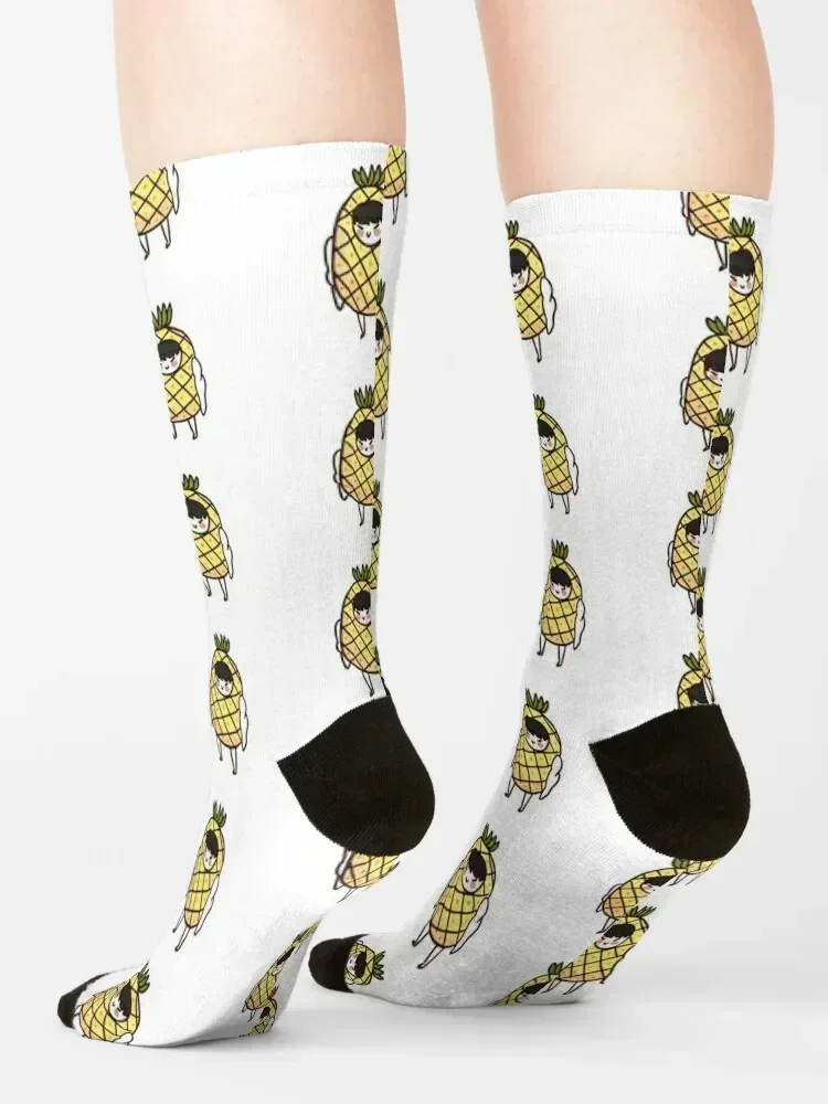 Monsta X ????? - Pineapple Wonho Socks designer brand Sports essential designer Socks For Girls Men's