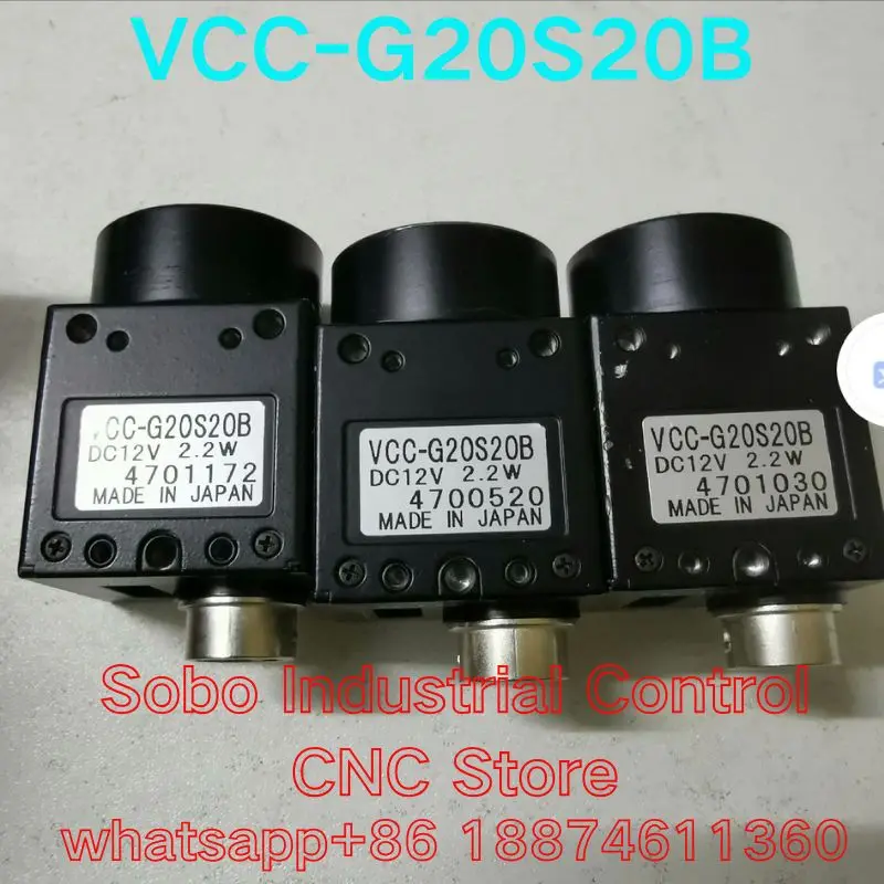 Second-hand tested  OK CIS VCC-G20S20B Black and White CCD Industrial Camera