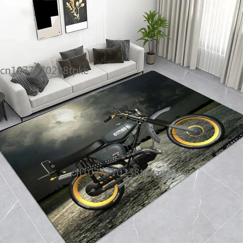 Germany SIMSON Motorcycle Printed Carpet Comfortable Retro Creative Living Room Bedroom Sofa Area Rug,home Decor,Floormat