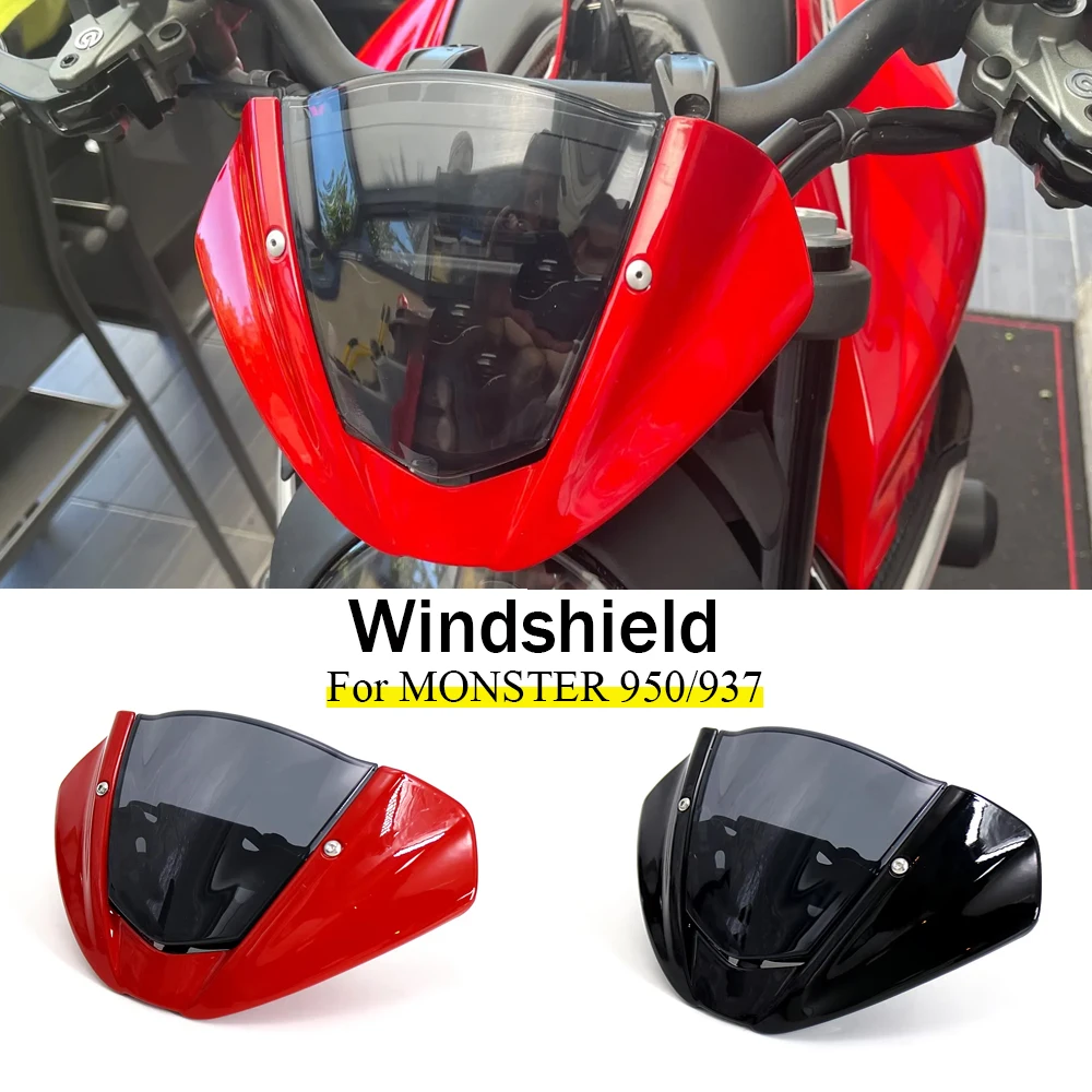 Motorcycle Windshield Windscreen Shield Deflector Protector Cover Accessories For Ducati MONSTER 950 Monster 937 2021 2022