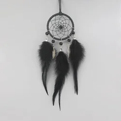 6CM exquisite small dream catcher car hanging Indian style feather cute key chain creative pendant