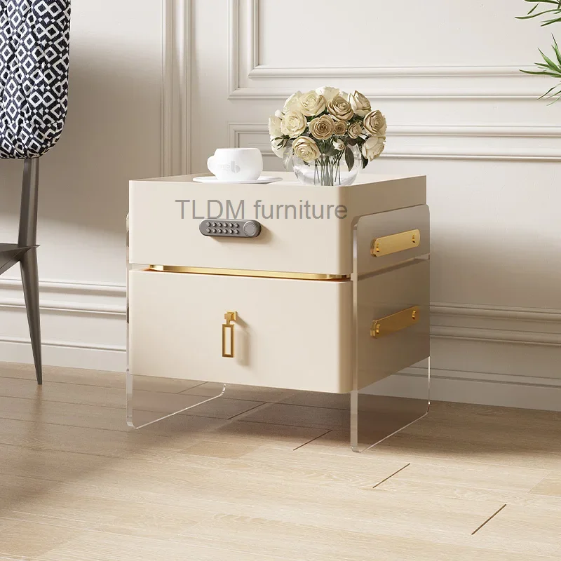 

Smart Wood Cabinet Nightstand Side Tables Coffee Desk Makeup Nightstands Vanity Modern Muebles De Dormitorio Smart Furniture