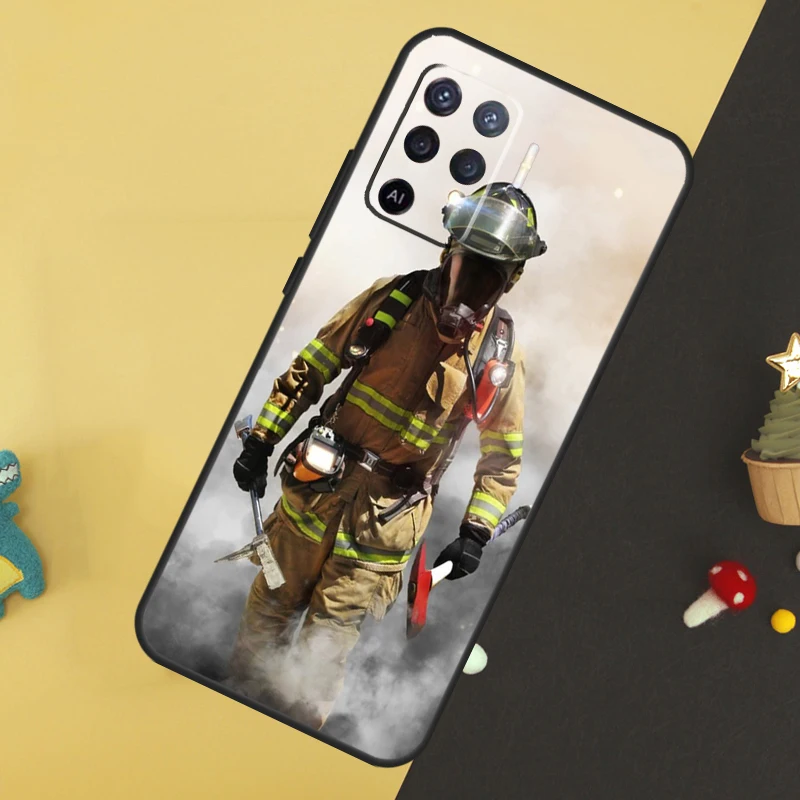 Firefighter Heroes Fireman For OPPO A78 A98 A58 A54 A74 A94 A76 A96 A5 A9 A52 A72 A77 A79 A53S A57S A15 A16 A17 Case