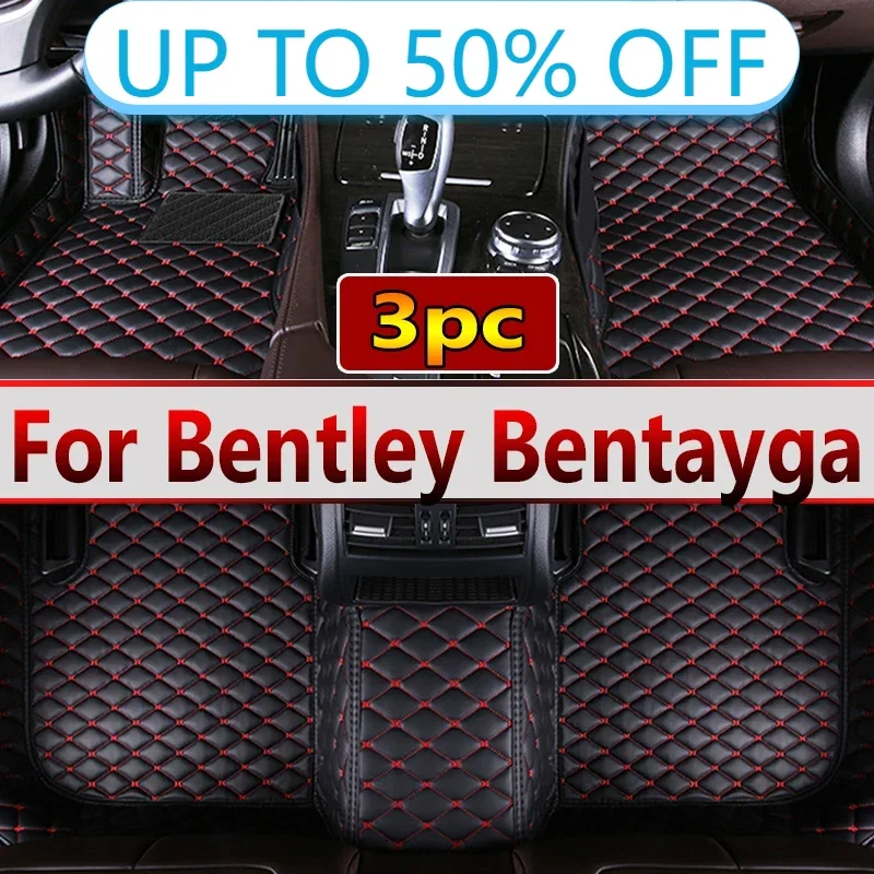 Car Floor Mats For Bentley Bentayga Four Seats 2016 2017 Custom Auto Foot Pads Automobile Carpet Cover Interior Accessories