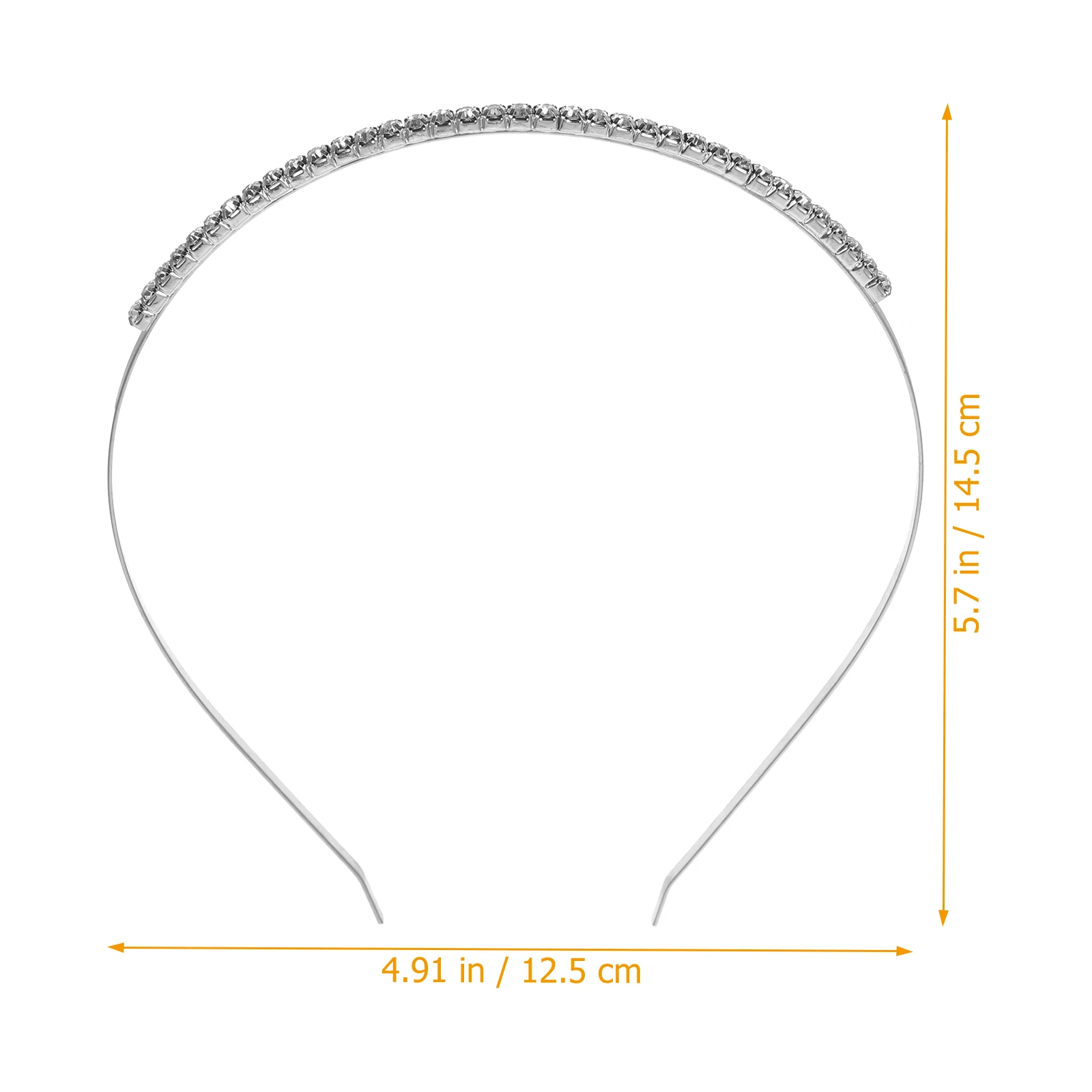 

Sparkling Rhinestone Headband For Women Girls Metal Hair Band Bride Wedding Party Accessory Shimmering Hairpiece Comfortable Fit