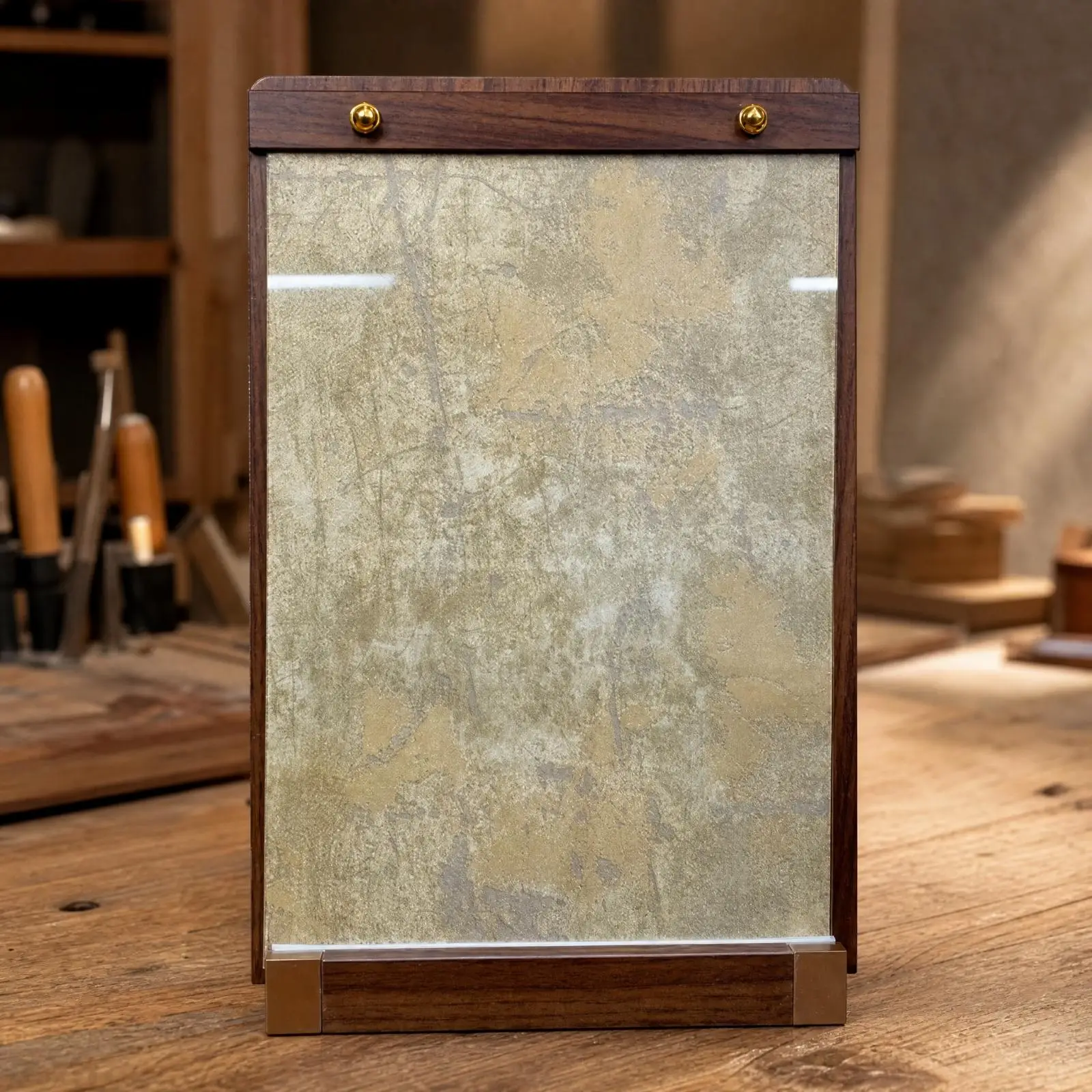 Nail Art Display Board with Stable Bottom Support for Countertop Use in Nail Salons and Studios
