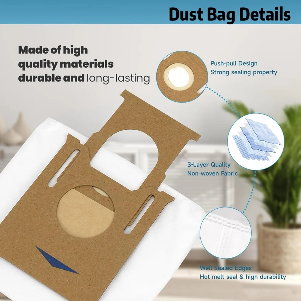 AT29-Dust Bag For Yeedi K781+ Vac Station For Ecovacs Deebot Ozmo T8/T8+ T8 AIVI/N8 Pro Plus/N8 Pro/DX93/DDX96 Vacuum Cleaner