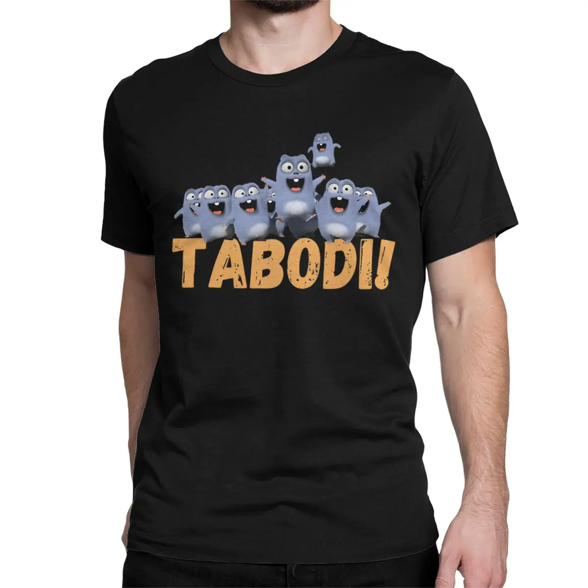 Happy Tabodi And Grizzy T-Shirts for Men Women Cartoon Casual Cotton Tee Shirt Short Sleeve T Shirts New Arrival Clothes