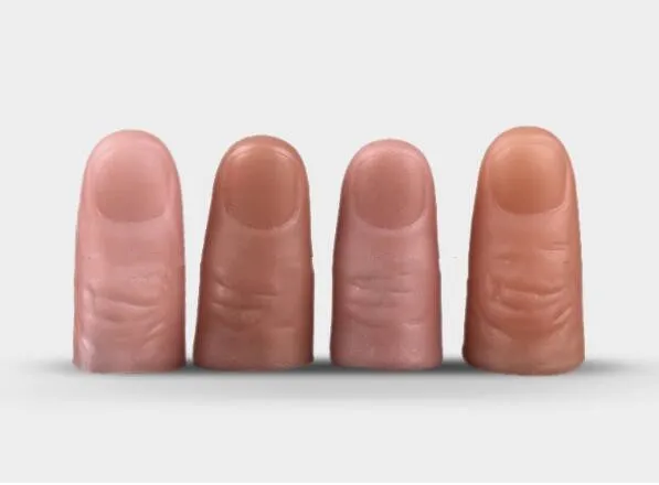 

12Pcs/lot Realistic Polymer Resin Thumb Tip Fake Thumb Magic Trick Silk Gimmick Magia Accessory Close Up Illusion Mentalism Prop