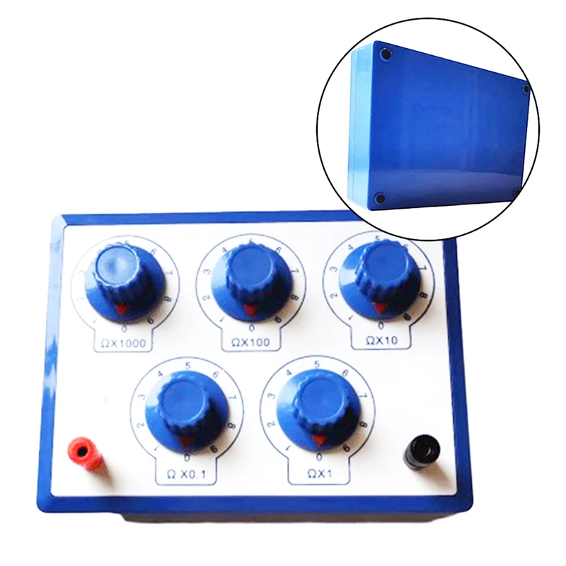 J2361 Resistance Box Precision Variable Decade Resistor 0-9999.9 Resistance Meters For Physical Teaching Instruments
