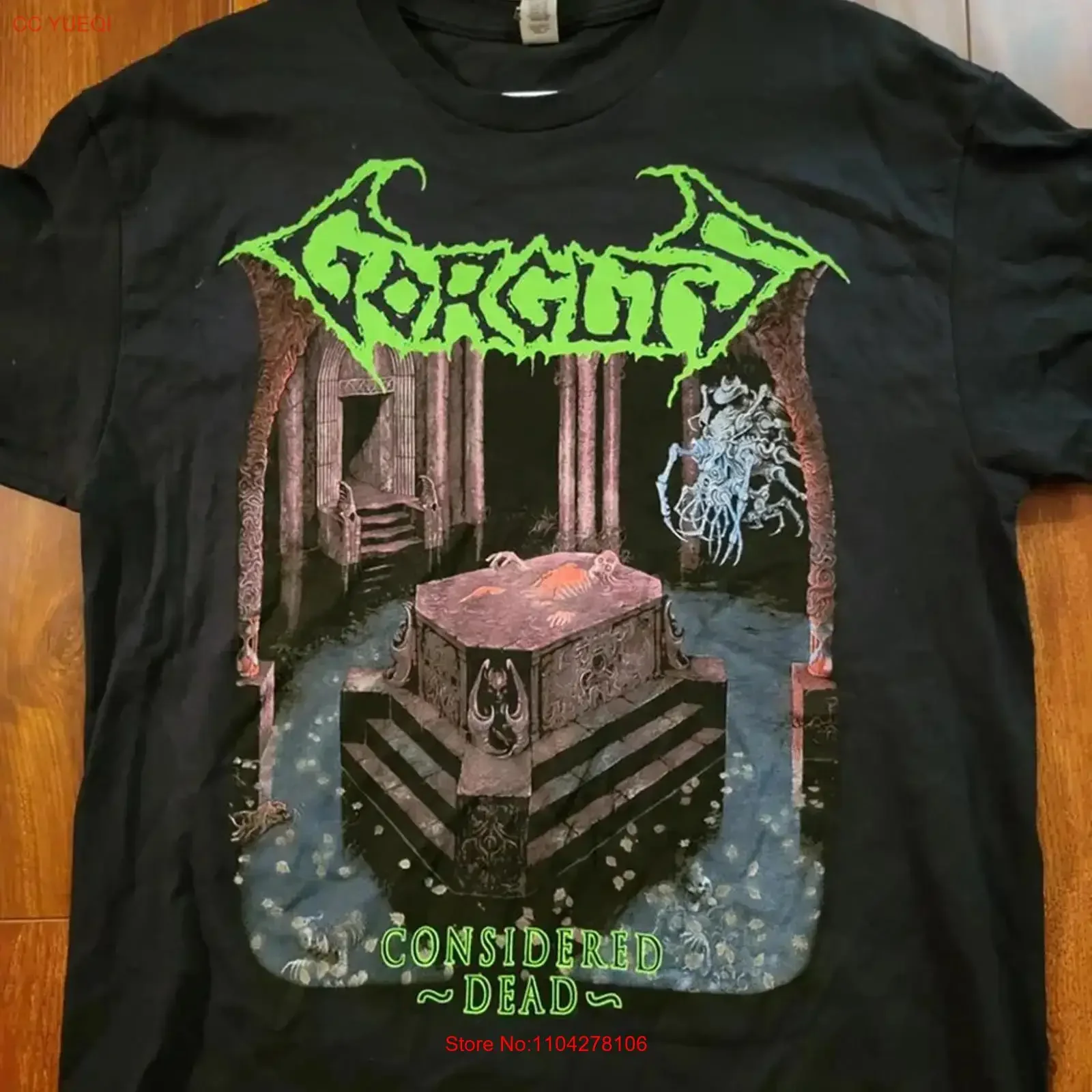 Gorguts T Shirt Considered Dead Classic Old School Death Metal Band Reprint long or short sleeves vintage Washed Casual