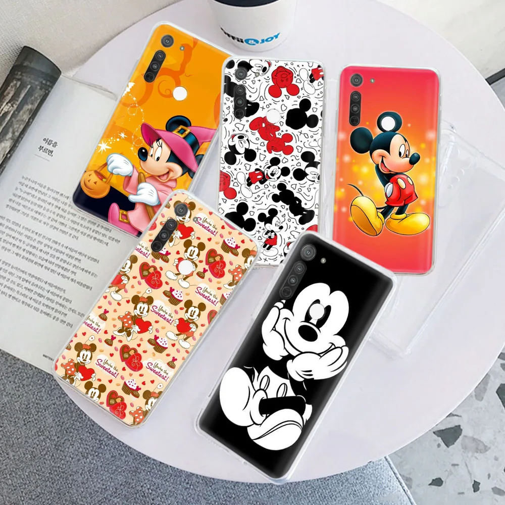 Cover for Motorola Moto Edge 20 Fusion E4 E5 Z2 Play GO G 5G Power G4 G6 Plus S30 Lite Soft Transparent Case ZR35 Mickey Mouse