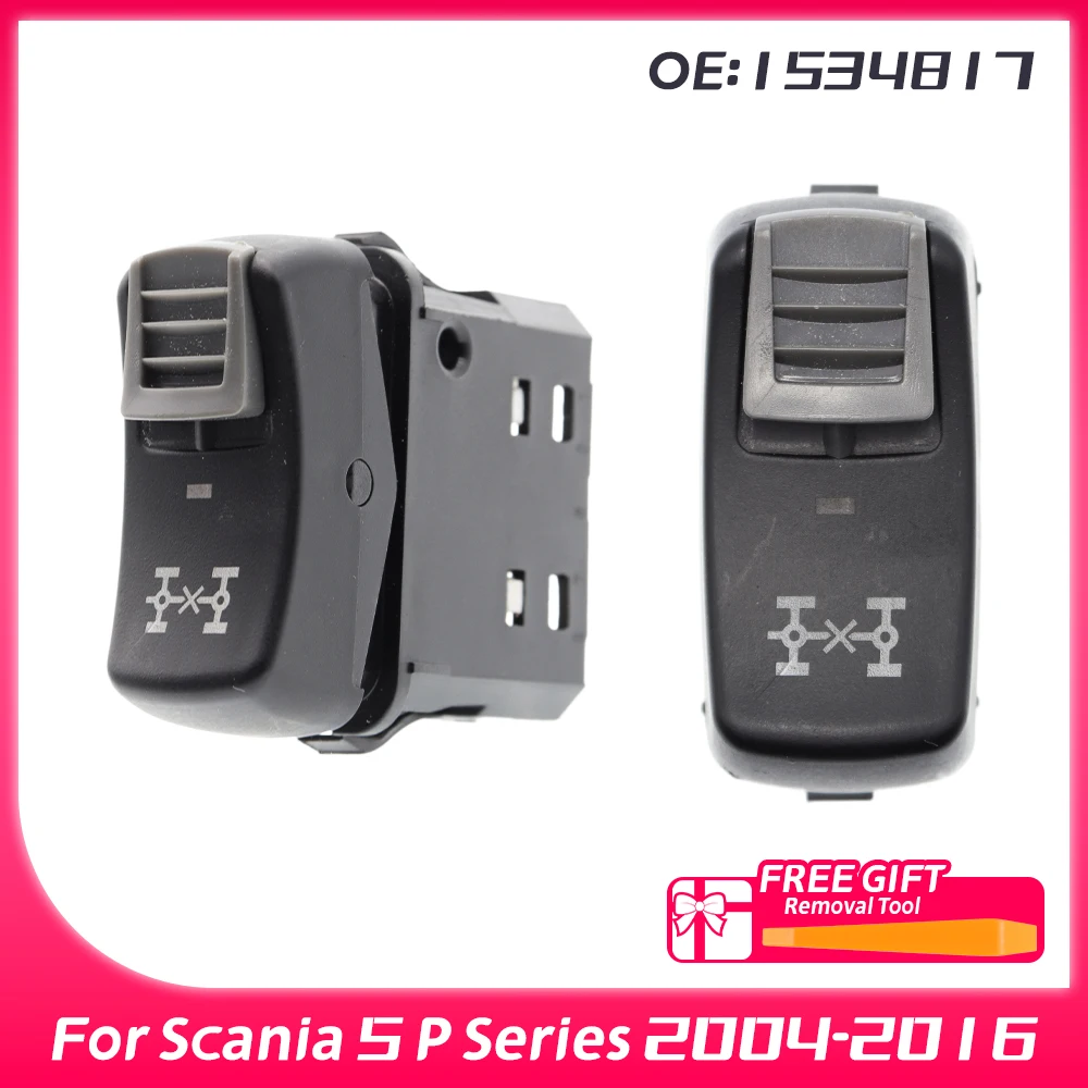 1534817 For Scania 5 P Series 2004-2016 Truck Light Panel Switch Window PTO Switch 7Pins Multifunction Button