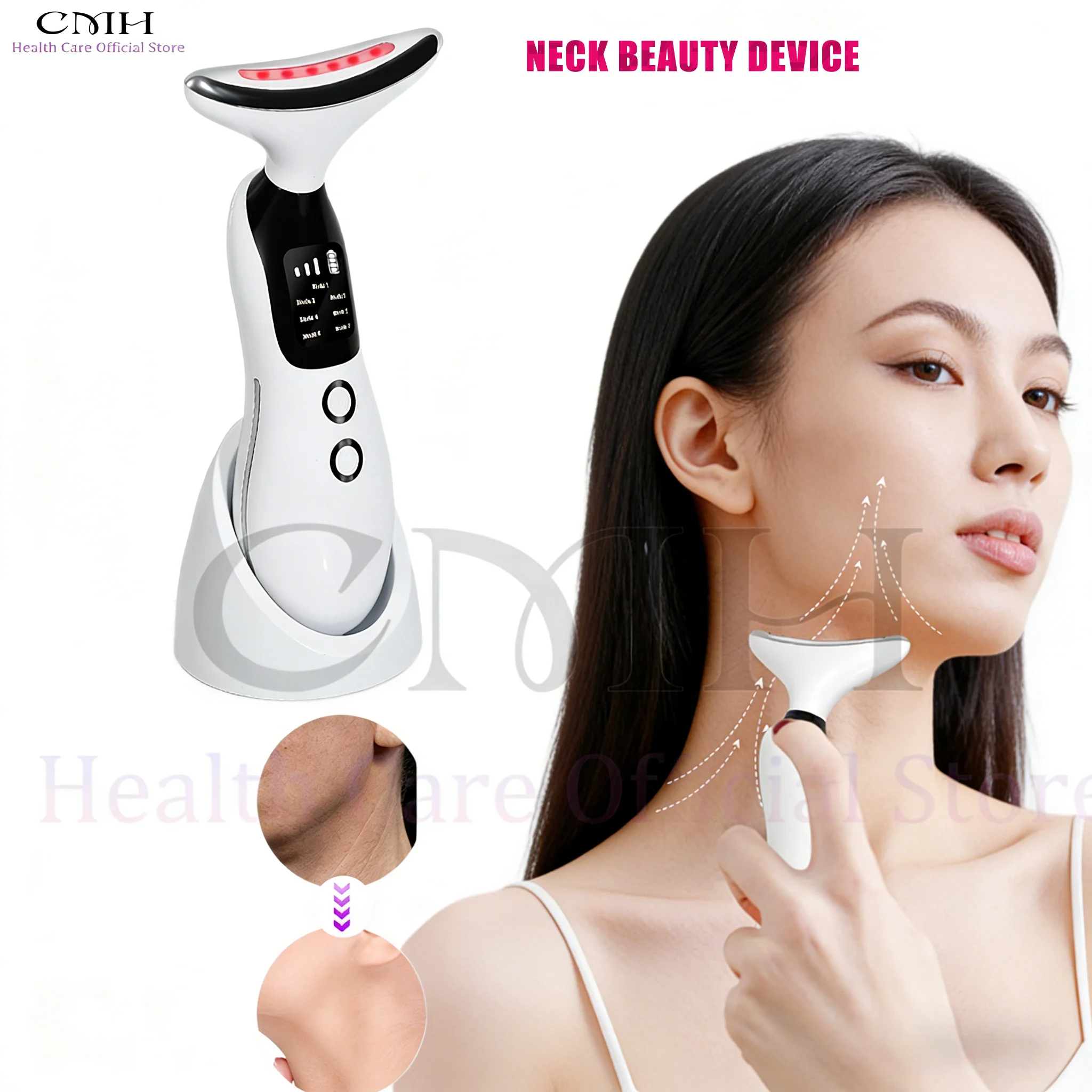 

Многофункциональный массажер для лица и шеи 7-в-1: микротоки, 7-цветная LED-терапия, антивозрастной эффект, лифтинг, вибрация, увлажнение, портативный прибор для подтяжки кожи