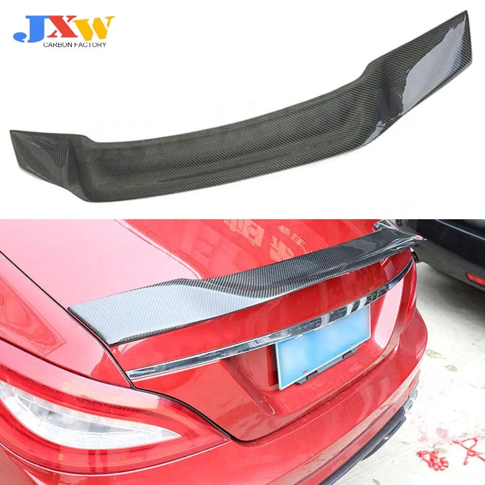 

Carbon Fiber FRP R Rear Spoiler For Benz CLS Class W218 CLS300 CLS350 CLS500 CLS550 CLS63 Sedan 2012-2017 Rear Duck Spoiler Wing