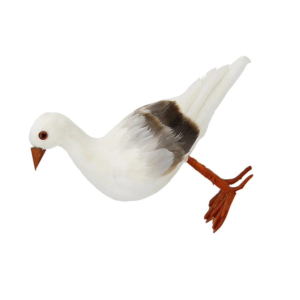 

3pcs Lifelike Seagull Figurines Foam Plumage Decorations Home Office Garden Imitation Birds Gardening Landscape Bird Handicrafts