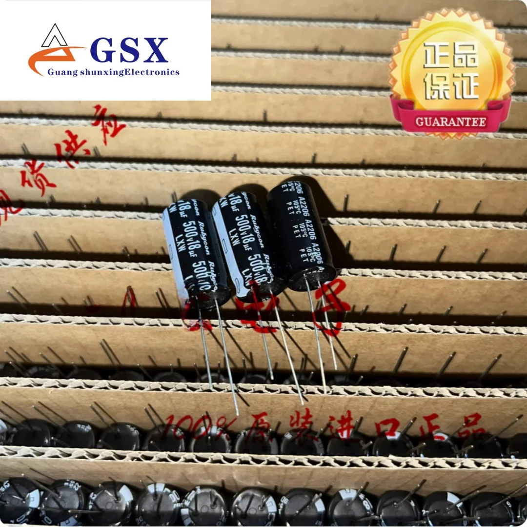 

Japanese Ruby Capacitor 500V18UF 12.5 * 25 LXW High Frequency Replacement 500V15UF 10UF