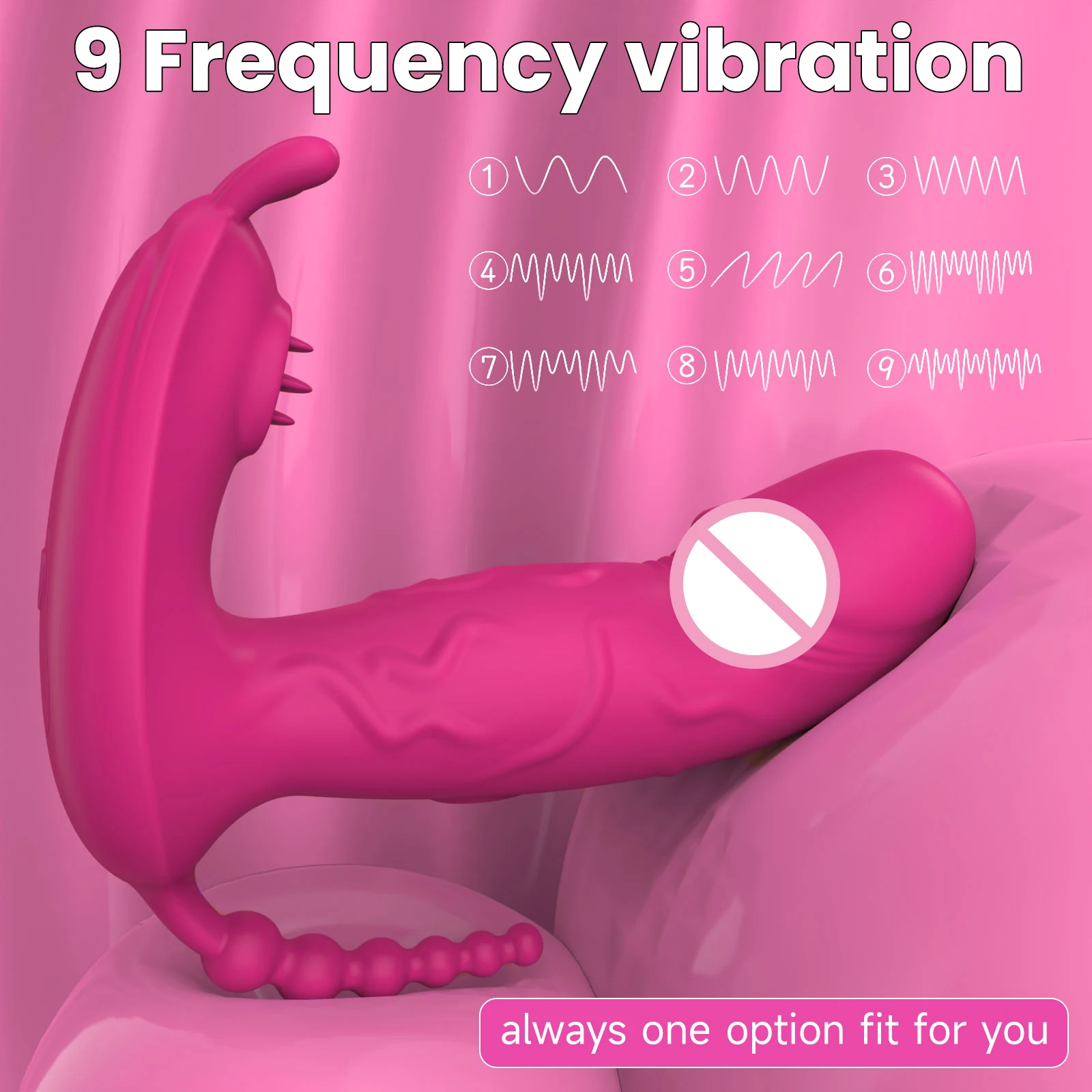 Wearable Sex Toy Vibrator Dildo 3 in 1 Panties Masturbator G Spot Clitoris Stimulator Massager for Women Couples Adults 18