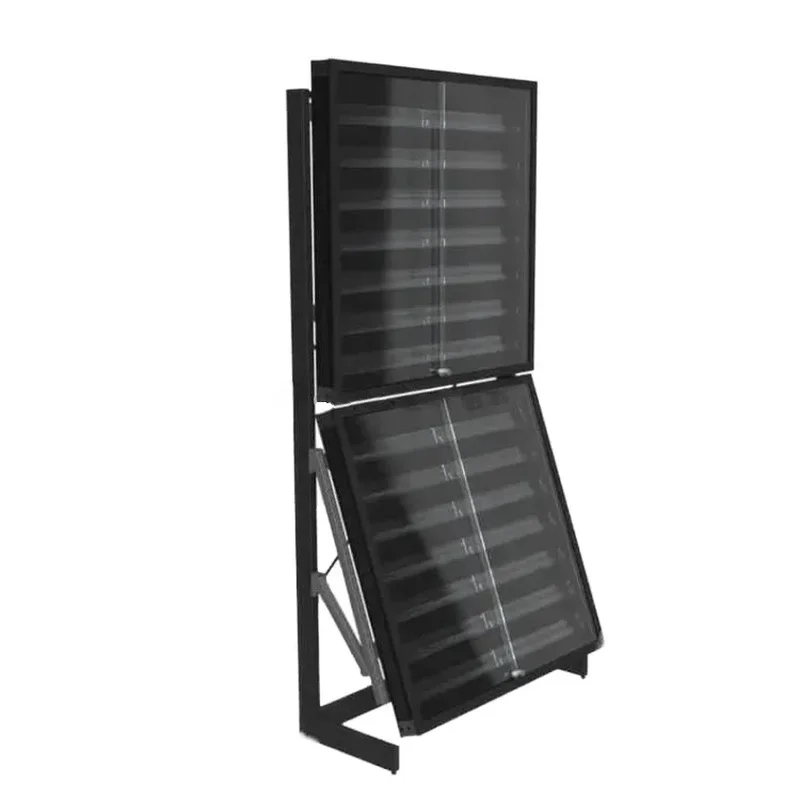custom.High Quality Factory Sale Freestanding Lighting Model Showcase Wall Floor Standing Tcg Card Display Cabinet