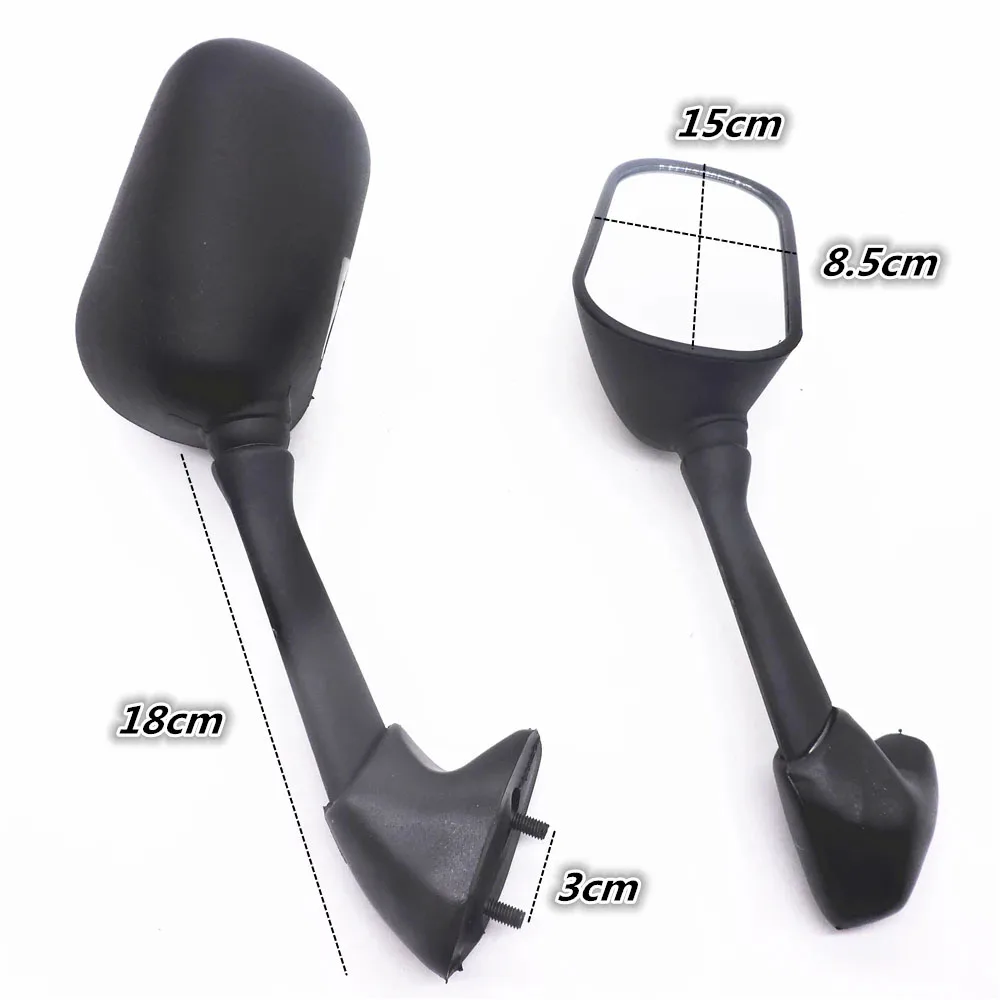 Motorcycle Scooter E-Bike Black Rear View Mirrors Back Side Mirror For Yamaha YZF-R6 2003 2004 2005 R6S 2006 2007 2008 2009