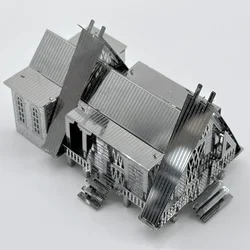 Thai Style House 3D Metal Jigsaw Three-dimensional Building Model DIY Decoration Puzzle Assembled Gift