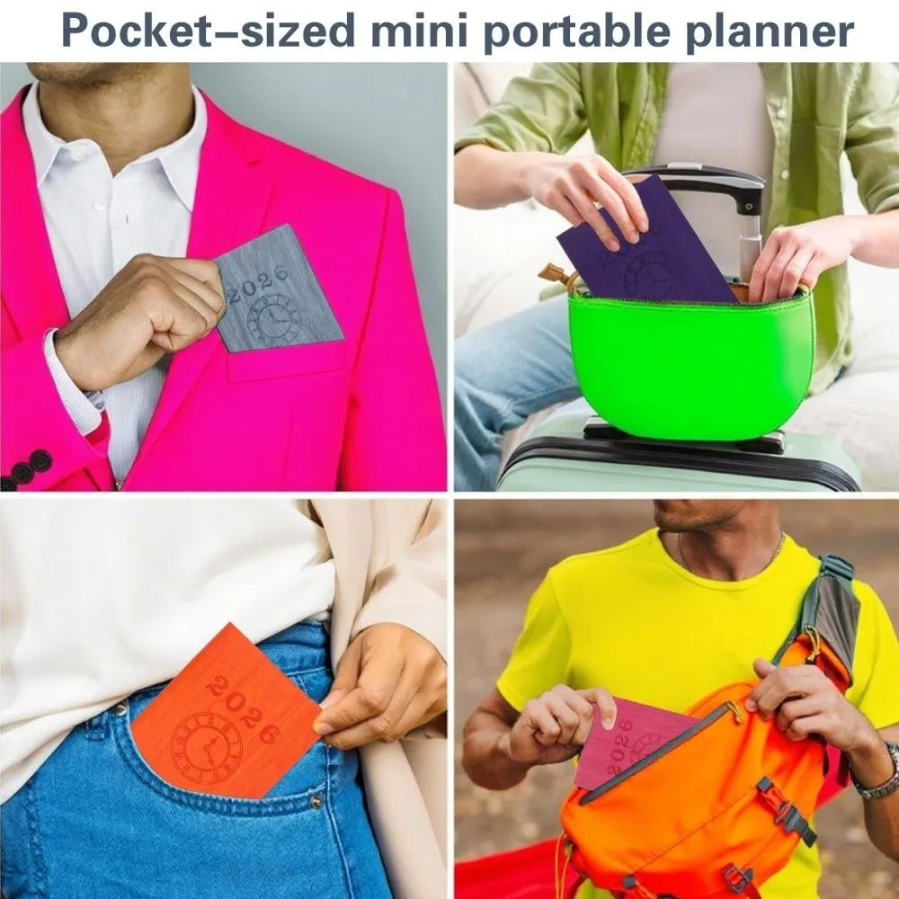 Practical Multifunctional A6 Schedule Book Creative Portable 365 Day Planner Exquisite English Planner School Notebook