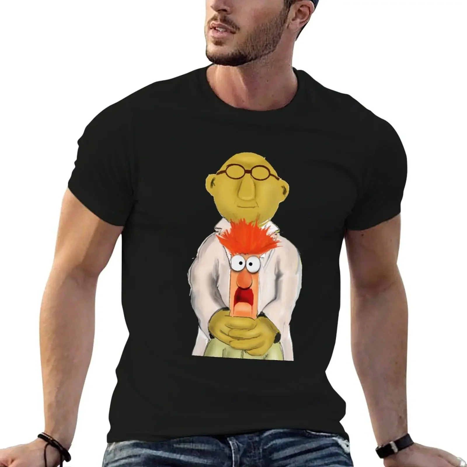 Bunsen and Beaker T-Shirt sports fans vintage summer tops mens designer clothes