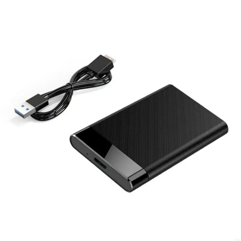 F68C 2,5 Zoll SATA3.0 HDD -Gehäuse mit USB -Adapter vom Typ C, unterstützt UASP SATA3.0