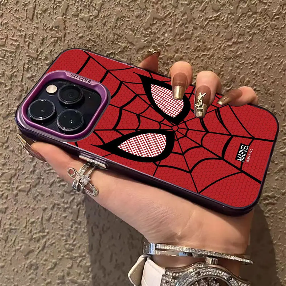 Marvel Spider-Man Spider Face Cover Etui na telefon do OPPO REALME 13 12 11 10 9 9I 8 8IC65 C63 C53 C35 C33 C31 C21Y Hard Case Funda