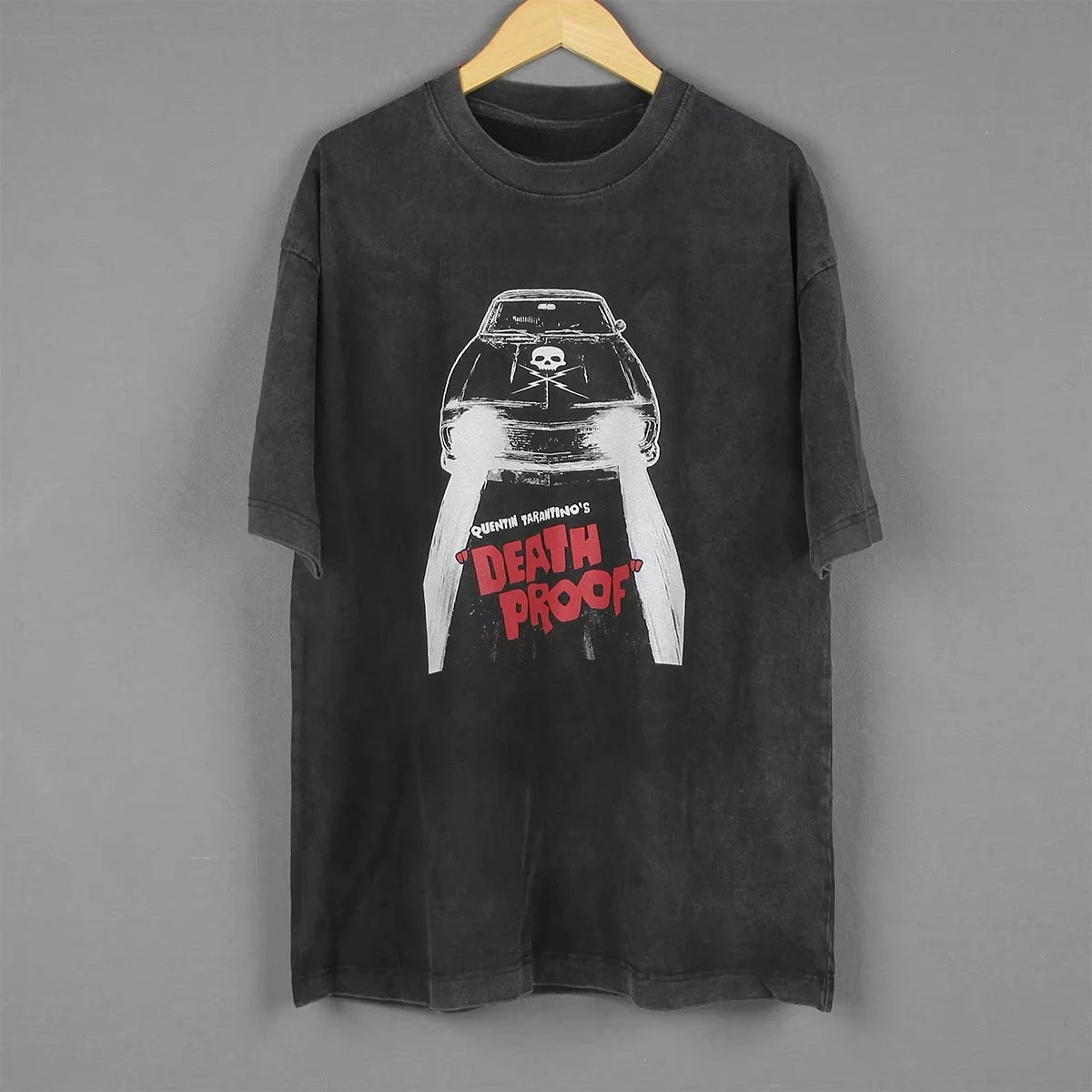 映画「死の証」のテーマtシャツ：夜明けの到来はクエンティン・タランティーノと同じメンズオールシーズン純綿tシャツです