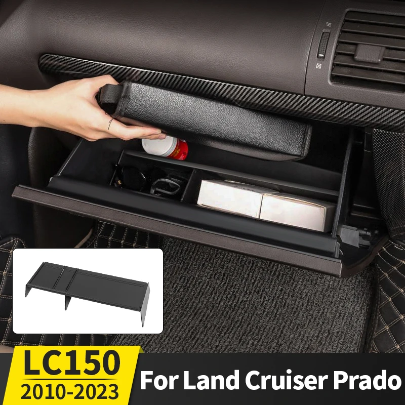 

For Toyota Land Cruiser Prado 150 LC150 2010-2023 Glove Compartment Divider nti-Skid Storage Box Insert Interior Accessories