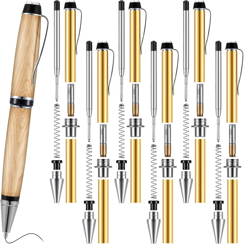 

A69Z 6 Pieces Wood Turning Pen Set Rotating Pen Kit For Wood Turning Bulk Lathe Turning Supplies For Pen Making