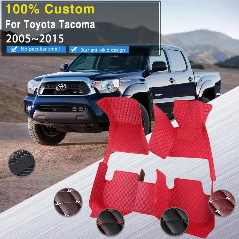 Car Floor Mat For Toyota Tacoma N220 N240 N250 N260 N270 2005~2015 Dirt-resistant Pads Floors Carpets Foot Matts Car Accessories