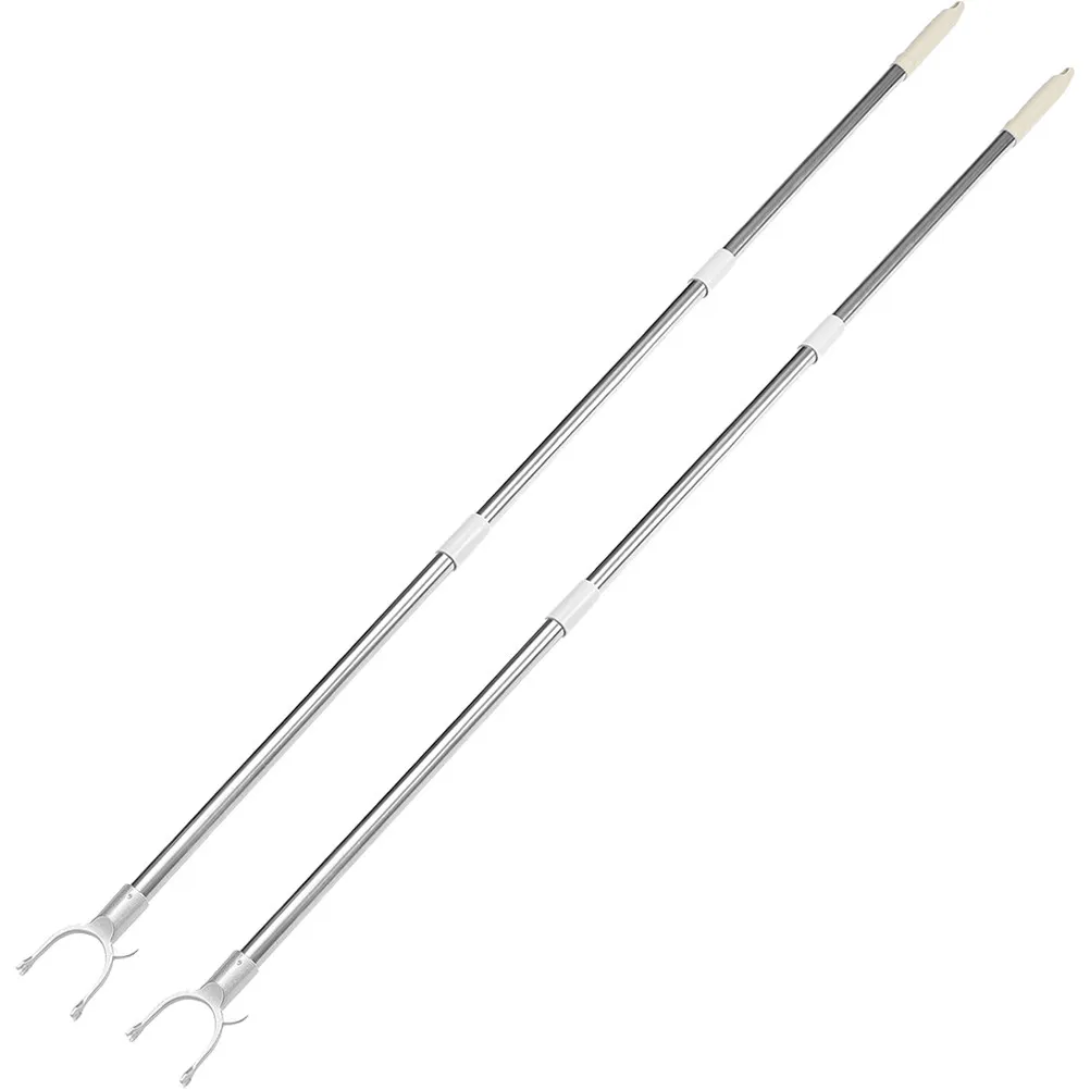 

2 шт. Сборные телескопические штанги для сушки и хранения одежды, сверхпрочные, для использования в качестве телескопической вешалки для белья