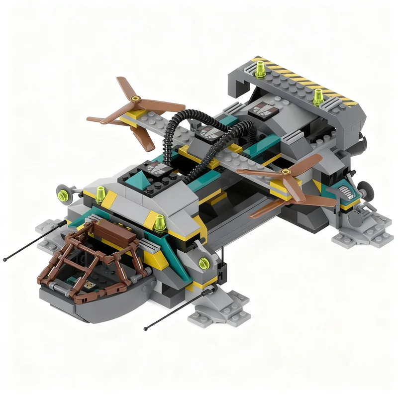 463-teiliges MOC Kreatives Rock Raiders Tunnel-Transport-Raumschiff-Modell DIY Ideen Spielzeug Montage-Puzzle Geburtstagsgeschenk Individuell Anpassbar